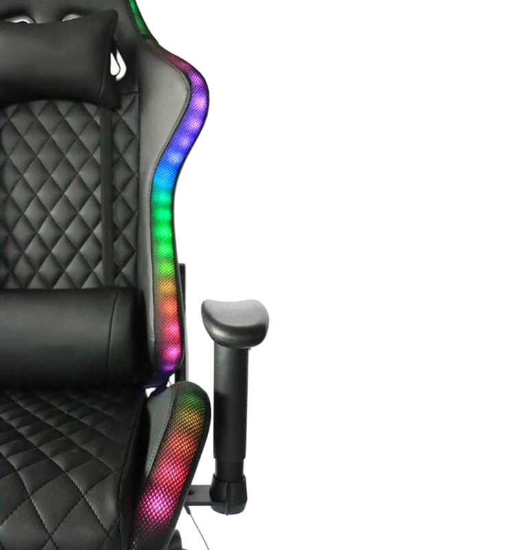 (JOEL) New Arrival Hot Selling Enjoyable Gaming Chair Shinning RGB LED Lights Racing Chair Computer PC Chair Seat