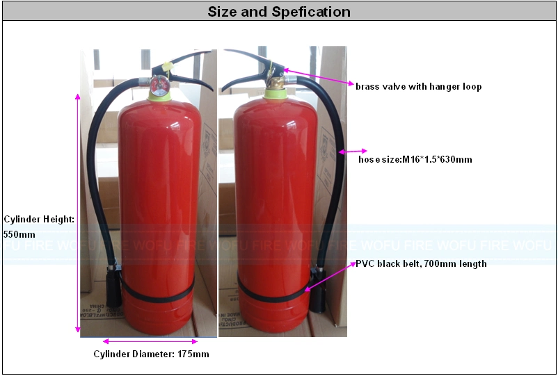 9kg 40% ABC Dry Powder Fire Extinguisher