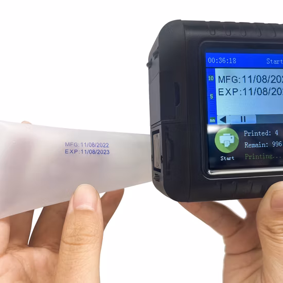 Schnell trocknender tragbarer tragbarer Tintenstrahl-Batch-Datumscodierungsdrucker